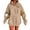 Khaki, variant on BangWanChi Women's Halloween Printed Hoodies Casual Long Sleeve Blouse Hooded Sweatshirts Top