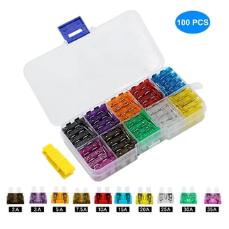 100pcs 25A Mini Blade Style Fuses 32V Short Circuit Protection Fuse APM/ATM DC