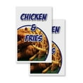 thumbnail image 4 of A-frame Sidewalk Chicken & Fries 24" x 36" Double Sided A-Frame Sidewalk Sign, Includes 2 Installed Vinyl Decals | Foldable Portable White Signicade Sandwich Board Signs, 4 of 5