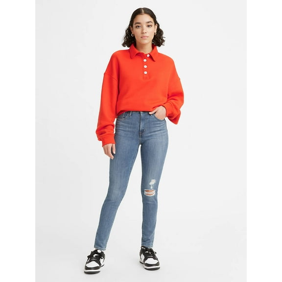 Levi's CHELSEA BLEND-MEDIUM WASH Women's 721 Skinny Jeans, 12 Short/W31 L28