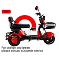 thumbnail image 3 of Triciclo eléctrico de 600 W, 60 V, 20 Ah, con motor dual, faro LED, neumáticos de vacío, 3 of 5