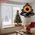thumbnail image 2 of Vibrant Metal Hanging Christmas Tree Wind Spinner - Geometric Design with Concentric Rings Perfect for Garden Decor, 2 of 7