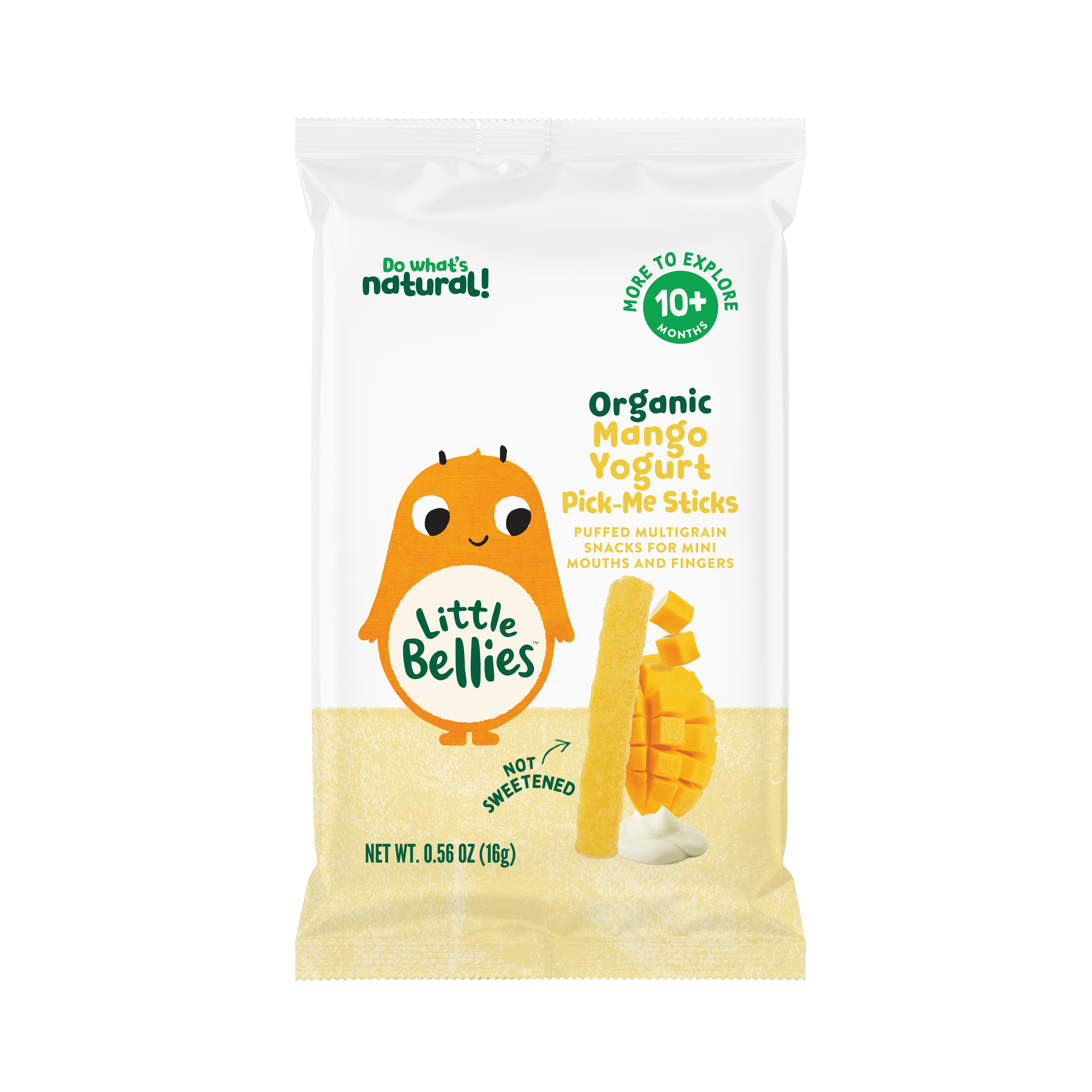 (2 pack) Little Bellies Organic Mango Yogurt Pick-Me Sticks 0.56 oz