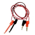 thumbnail image 2 of 2 piezas de 4,0 mm 39 '' multímetro de enchufe banana para el cable de alambre del gancho para la herramienta de prueba de 1 DYNWAVEMX Cable de sonda electrónica, 2 of 5