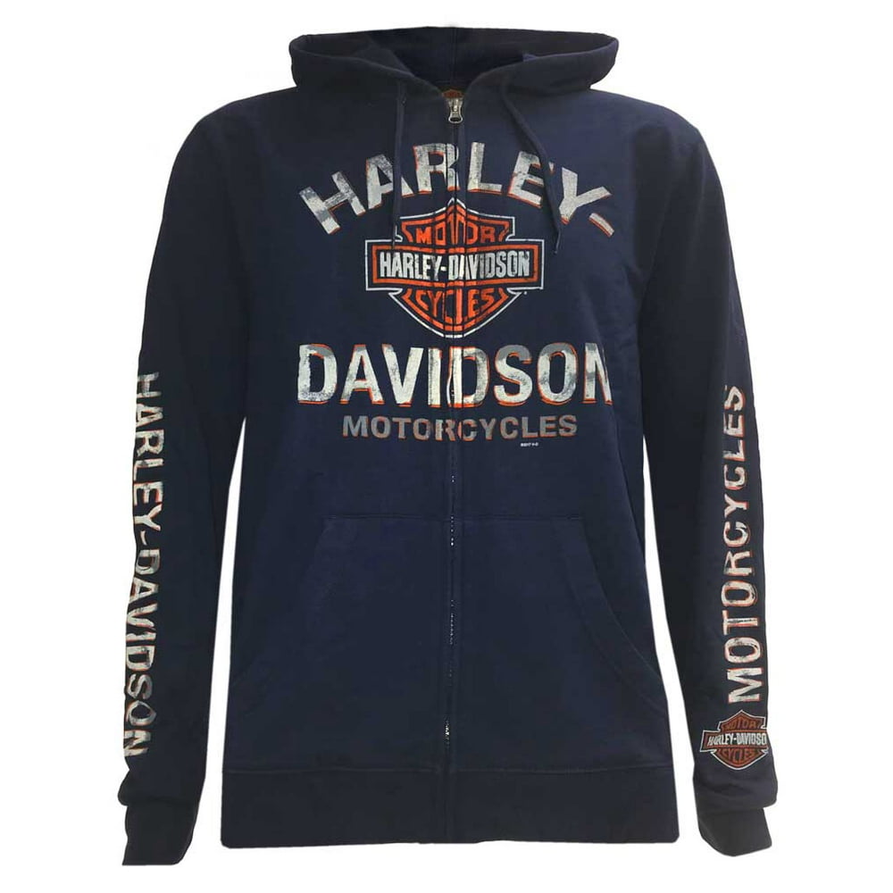 Harley-Davidson - Harley-Davidson Men's Flaming Asphalt Full-Zip Fleece ...