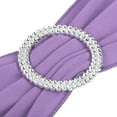 thumbnail image 4 of Uxcell 14"x5" Stretch Chair Sashes Bows Chair Bands Sashes with Buckle Slider Purple 25 Pack, 4 of 5