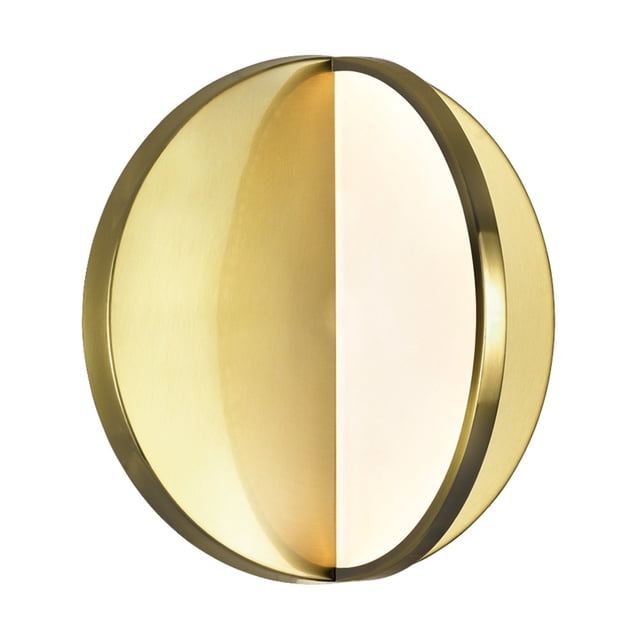 CWI Lighting LED Sconce with Brushed Brass Finish