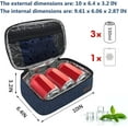 thumbnail image 3 of Biwat Mini Lunchbox Small Lunch Bag for Men Women Insulated Lunch Box Thermal Lunch Boxes Adult Lunch Pail Petty Food Containers Portable Cooler Bags Reusable Snack Bag Loncheras Para Mujer Blue, 3 of 4