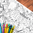 thumbnail image 4 of Mexican Coloring Poster - Fiesta Coloring Poster, Fiesta Birthday Party, Mexican-themed Birthday, Cinco De Mayo Party Banner, Kids Coloring Activity, HUGE 3' x 6', 4 of 5