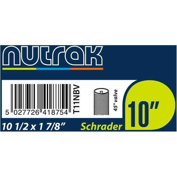 Nutrak 10 1/2 x 1 7/8 inch (270 x 47-203) Schrader inner tube with 45 degree valve