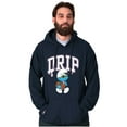 thumbnail image 5 of Business Smurf Cartoon Cool Boss Drip Hoodie Sweatshirt Women Men Brisco Brands M, 5 of 6