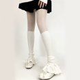 thumbnail image 6 of ZPAQI Women Cute Bowknot Leg Warmer Sleeve Ballet Style Ribbed Knit Footless Socks, 6 of 20
