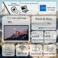 thumbnail image 2 of HP 2025 i7 Business Laptop, 17.3" FHD Display, Intel Core i7-1355U, 64GB RAM, 1TB SSD, HDMI, Wi-Fi 6, Backlit KB, Windows 11 Pro, Silver, 2 of 5