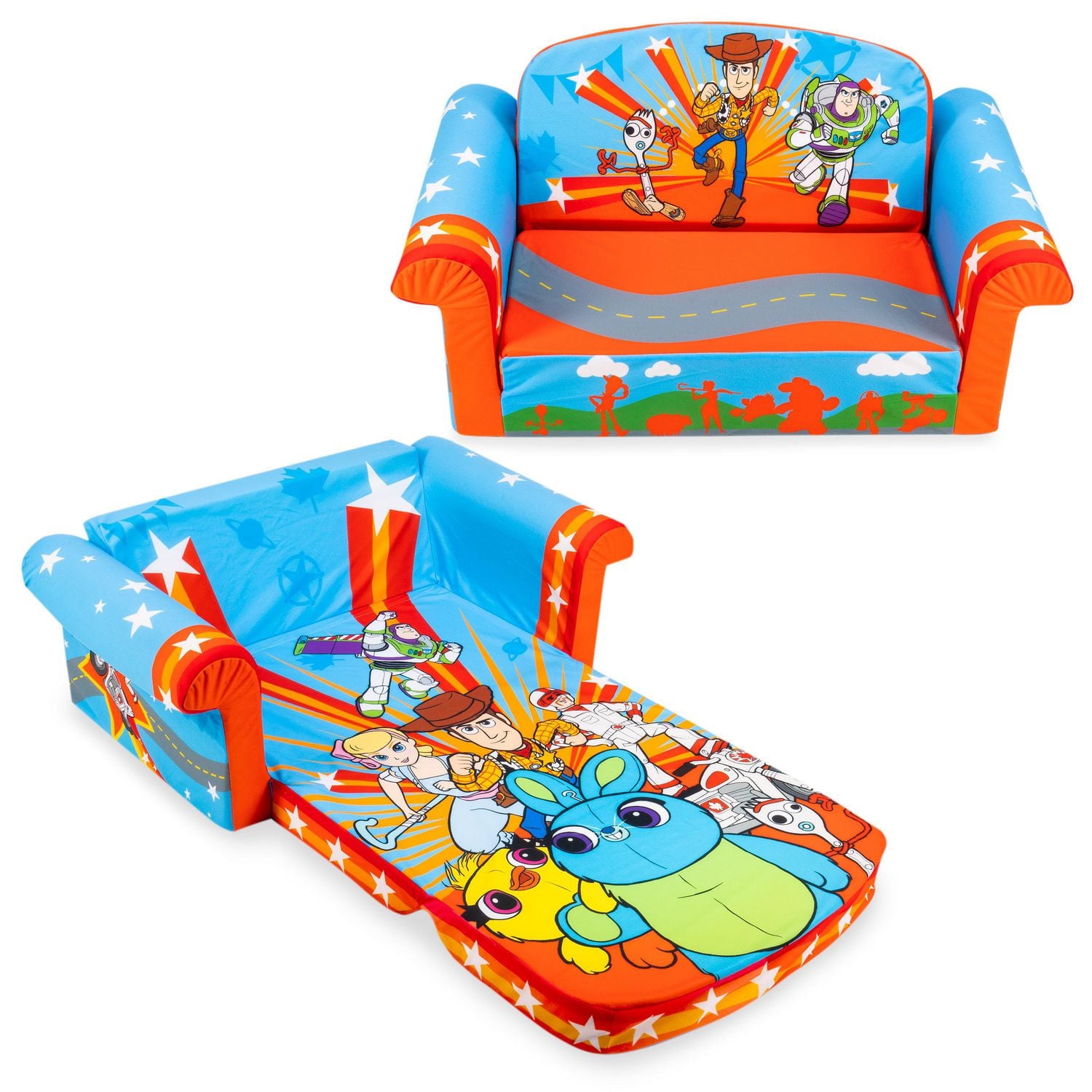 Marshmallow Furniture, Children's 2-in-1 Flip Open Foam Sofa, Disney Toy  Story 4, by Spin Master