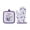 B, variant on Oven Mitts and Pot Holder,Floral Print Oven Gloves and Heat Shield for Home Daily Baking Cooking Prep