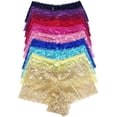 thumbnail image 1 of 12 pieces of Briefs Boxer Women Sexy Lace Boyshort Panty S-3XL Regular + Plus Size (3XL), 1 of 3