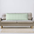 thumbnail image 7 of Body Pillow Cover, light green checkered Grid Body Pillow Cases with Zipper Soft Breathable Smooth Skin Friendly Long Pillow Case 20x60 inches, 1Pcs, 7 of 7