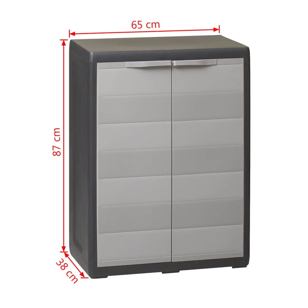 Lowestbest Garden Storage Cabinet, Outdoor Large Lockable Storage Cabinet Storage with 1 Shelves Lowestbest Garden Storage Cabinet, Outdoor Large Lockable Storage Cabinet Storage with 1 Shelves