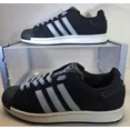 thumbnail image 1 of Ad-id-as Men's Black/Lite Grey/ White Suede/Leather Sneakers PWI 001001 Size 8.5, 1 of 6