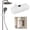 Z-2-D-4.33 Inch, variant on Shower Head Bracket Adjustable Shower Holder Handheld Shower Mount Slide Bar Clamp, Height Adjustable Shower Wand Clip, Replacement Bathroom Shower Accessory for Handheld Shower Installation 1Pcs