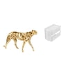 thumbnail image 1 of Escultura Acrílica De Guepardo Dorado, Moderna Pieza Decorativa De Mesa Y Soporte Para Papel De Seda De Pared Para Decoración De Oficina Y Hogar., 1 of 8