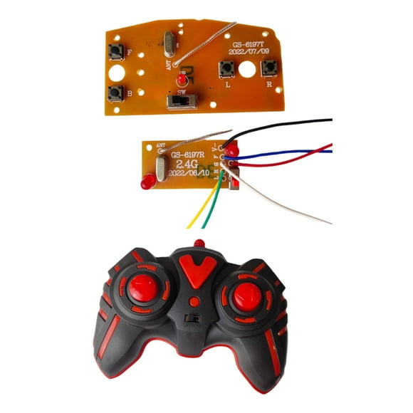 Placa de circuito de Control remoto y placa receptora, placa receptora de transmisor de 27MHz para coche de control remoto, piezas de repuesto DIY, Sunnimix Tablero receptor