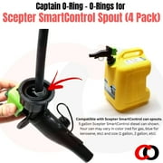 Captain O-Ring Replacement O-Rings for Scepter SmartControl Gas Can Spout 4 Pack