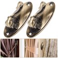 thumbnail image 2 of Par de ganchos de amarre para cortinas estilo cisne (bronce), 2 of 5