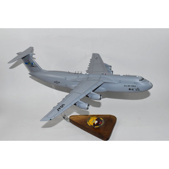 Lockheed Martin® C-5M Super Galaxy®, 436th AMXS (Dover), 18" Mahogany Scale Model