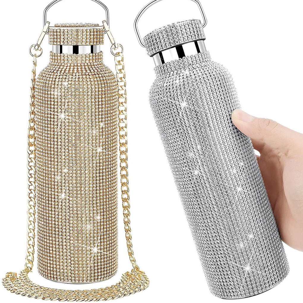 TureClos 350/500/600/750ml Glitter Vacuum Flasks Stainless Steel