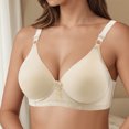 thumbnail image 2 of Bibifish Women's T-Shirt Bras Deep V Adjustable Straps Padded Molded Cup Seamless Bras Everyday Leisure Comfort Wear Dress Daily Bras, 2 of 4