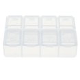 thumbnail image 2 of Paquete de 2- caja de almacenamiento de plástico 8 celdas DIY para tornillos arandelas electrónicas 2 piezas CUTICAT Caja de piezas electrónicas, 2 of 8
