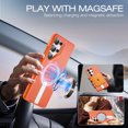 thumbnail image 6 of ExoGuard for Samsung Galaxy S25 Ultra Case, Adjustable Metal Kickstand, Soft Skin-Friendly Silicone Cover, Anti-Scratch Microfiber Lining - Orange, 6 of 7