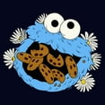 thumbnail image 2 of Women's Sesame Street Cookie Monster and Daisies  Graphic T-Shirt, 2 of 4