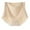 Beige, variant on Diufon Women's Seamless Hipster Underwear Oversized High Waisted Full Coverage Panties Soft Breathable Briefs