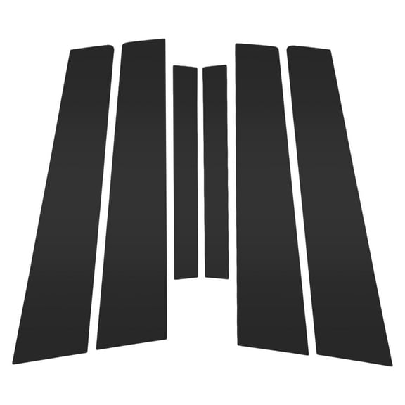 6 Pcs Front Rear Left Right Car Door Pillar Window Trim for Nissan Altima 2007-2012 Anti Scratch Sticker Pillar Posts Door Outer Exterior Cover Black