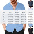 thumbnail image 3 of Camisas de Manga Larga con Botón de Solapa para Hombre de Ajuste Suelto Top de Moda de Bolsillo de Cardigan para el Verano, 3 of 9