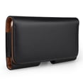 thumbnail image 5 of Vegan Leather Tan Interior Holster Carrying Case with Belt Loop and Clip for HTC U12 plus / Desire 12 Plus / U11 Plus, 5 of 5