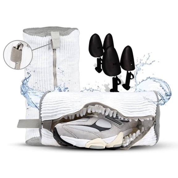 Shoe Daddy Shoe Washing Bag With 4 Shoe Trees
