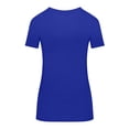 thumbnail image 5 of Natural Uniforms Women's Short Sleeve Round-Neck T-Shirt Under Scrub (True Royal Blue, Large), 5 of 5