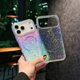 thumbnail image 3 of Compatible with iPhone 17 Laser Transparent Case,Luxury Glitter Bling TPU and Hard PC Shockproof Dazzling Color Ultra Slim Phone Case with Full Camera Lens Protector for Women Men,A, 3 of 11