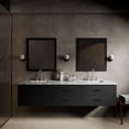 thumbnail image 2 of Tuckerton 84 in W x 22 in D Black Double Bath Vanity and Carrara Marble Top, 2 of 11