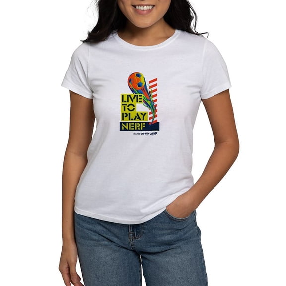 CafePress - Live To Play Nerf Soccer T Shirt - Women's Classic T-Shirt