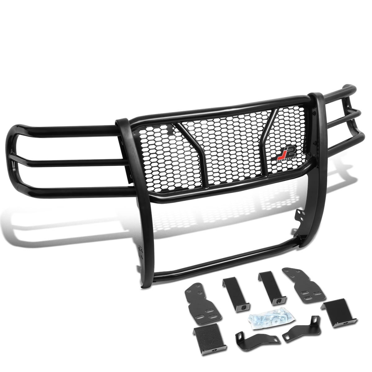 J2 Engineering J2 Gg 009 J2 Engineering For 07 To 13 Gmc Sierra 1500 Front Bumper Grille Protector Honeycomb Mesh Brush Guard 08 09 10 11 12 Walmart Com