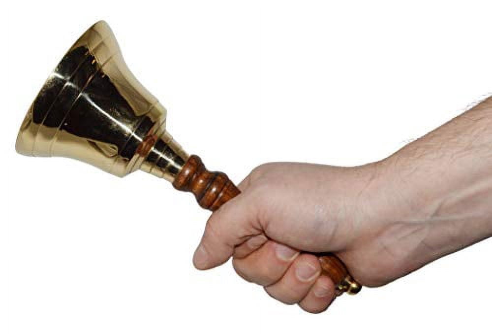Goldene Santa-Glocke Für Kostüm & Weihnachtsdeko, Handlich, Ca. 14,5 Cm, Ideal Für Karneval Oder Festtagsaccessoire