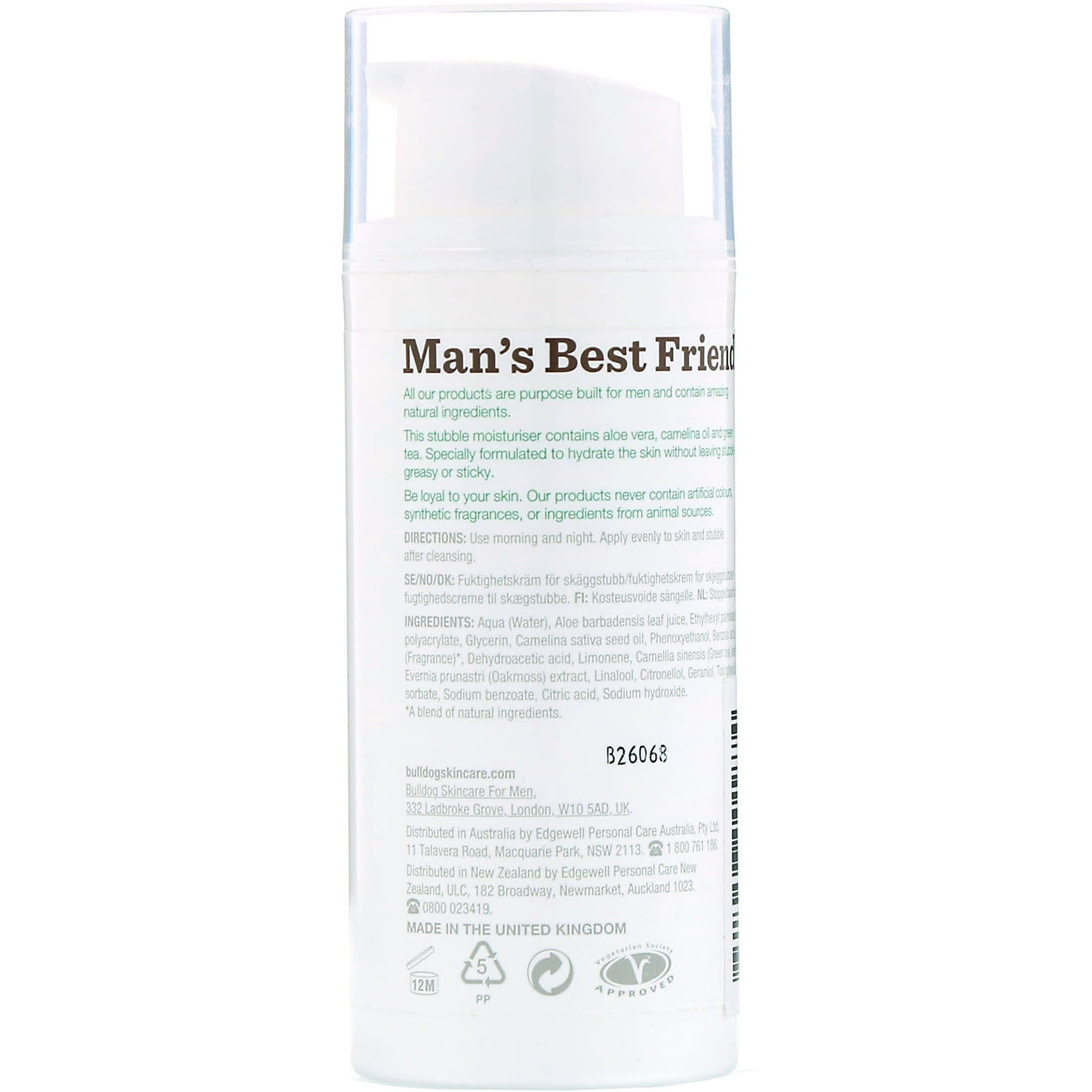 bulldog stubble moisturizer