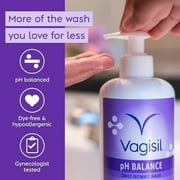 Vagisil Feminine Wash for Intimate Area Hygiene, pH Balance, Gynecologist Tested, Hypoallergenic, 16.9 fl oz,