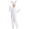 thumbnail image 4 of Kids Easter Rabbit Costume Bunny Animal Plush Set Christmas Halloween Cosplay Onesie, Size 8-9Y, 4 of 6