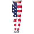 thumbnail image 1 of Gibobby Pantimedias Termicas Día la Independencia para las mujeres 4 julio Leggings Pantalones para yoga Correr Pilates Gimnasio Medias Compresión Yoga Correr Fitness（Azul marino， S), 1 of 5