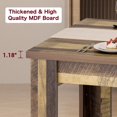 thumbnail image 4 of EcoSummer 63" Rectangular Farmhouse Dining Table for 4-6, Wood Kitchen Table with 4 Sturdy Legs, Large Tabletop for Apartment, Hallway, Retro Brown, 4 of 8